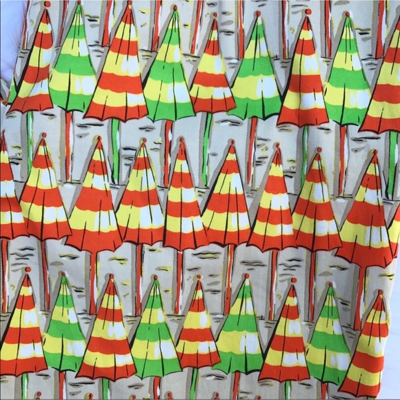 Eric Casual Beach Umbrella Print Capris Pants - Picture 4 of 5